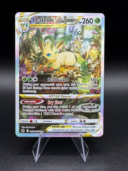 Pokemon TCG Leafeon VSTAR GG35/GG70 Crown Zenith Galarian Gallery Ultra Rare NM - Single