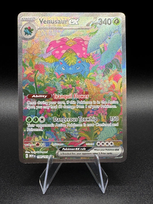 Venusaur ex 198/165 Scarlet & Violet 151 Special Illustration Rare NM/MINT - Single
