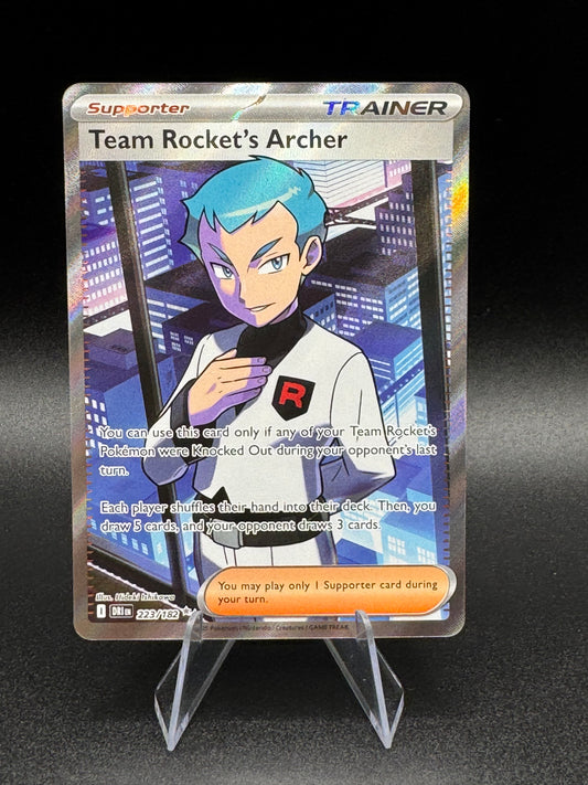 Pokémon TCG Team Rocket's Archer 223/182 Sv10: Destined Rivals Holo Full Art NM - Single