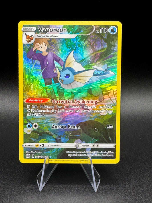 🎴Vaporeon #TG02/TG30 SWSH09: Brilliant Stars Ultra Rare Near Mint - Single