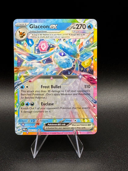 Glaceon ex 026/131 - Sv: Prismatic Evolutions - Holo Double Rare - NM - Single