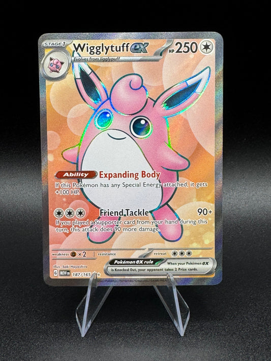 Wigglytuff ex 187/165 Sv: Scarlet & Violet 151 Holo Ultra Rare Pokemon NM - Single