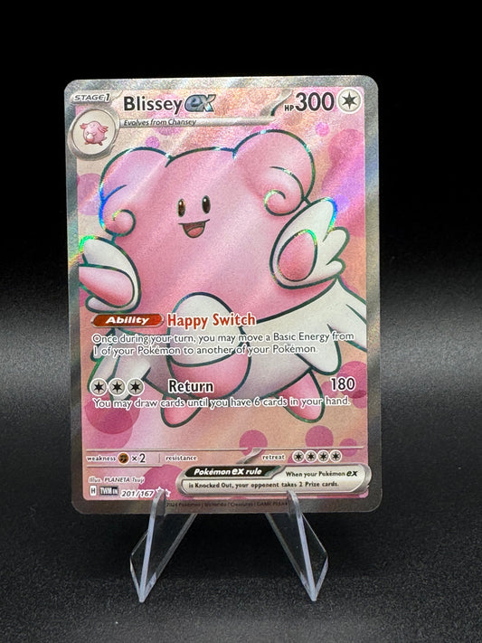 Pokémon TCG Blissey ex 201/167 Full Art Ultra Rare Twilight Masquerade NM - Single
