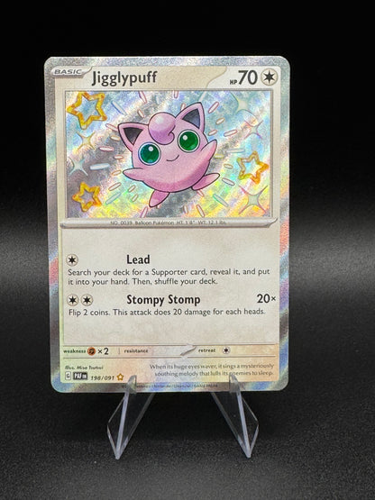 Jigglypuff - 198/091 - Pokemon TCG Paldean Fates - NM - Baby Shiny Holo Rare - Single