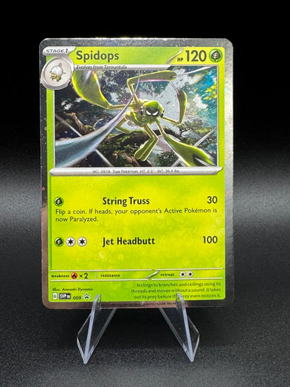 Pokemon Spidops SVP009 Scarlet & Violet Cosmos Holo Black Star Promo  TCG NM - Single