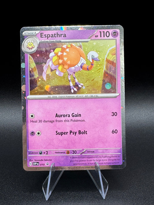 Espathra SVP010 Scarlet & Violet Black Star Promo Holo Pokemon Card NM - Single