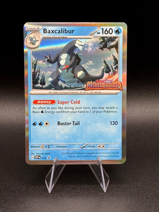 Pokemon Baxcalibur 019 SVP Black Star Promo Scarlet Violet Holo Stamped NM - Single