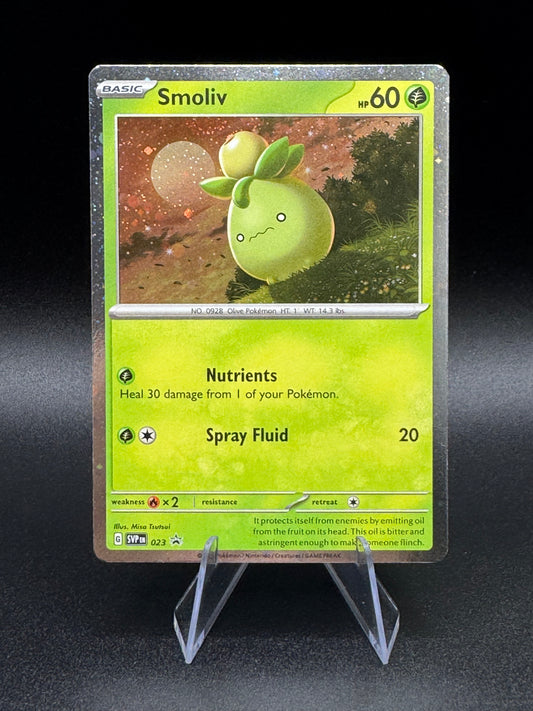 Pokémon TCG Smoliv SVP Black Star Promos SVP023 Promo Cosmos Holo Rare NM - Single