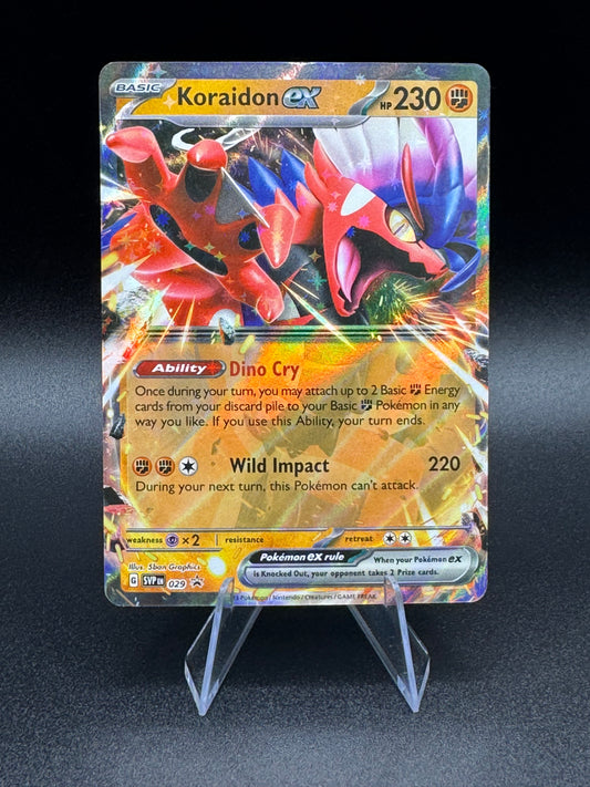 Pokemon Koraidon ex SVP 029 Scarlet & Violet Holo Black Star Promo NM - Single