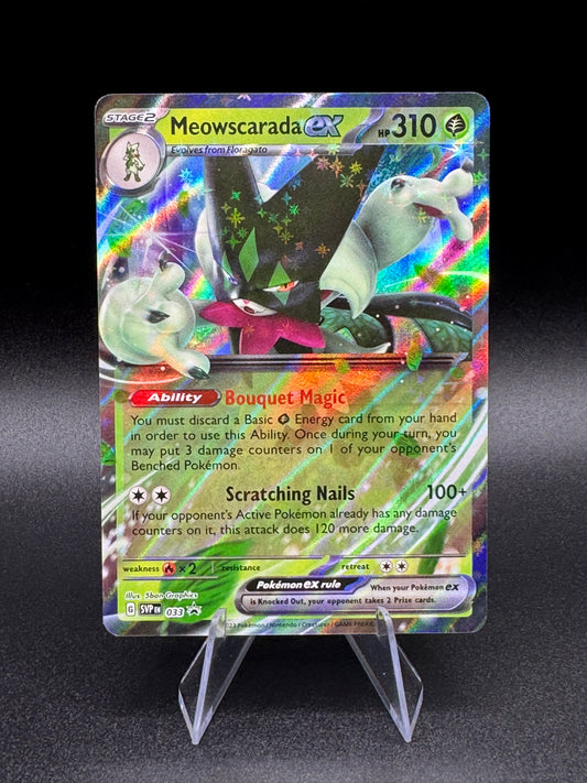 Pokemon Meowscarada ex SVP 033 Scarlet & Violet Holo Black Star Promo NM - Single