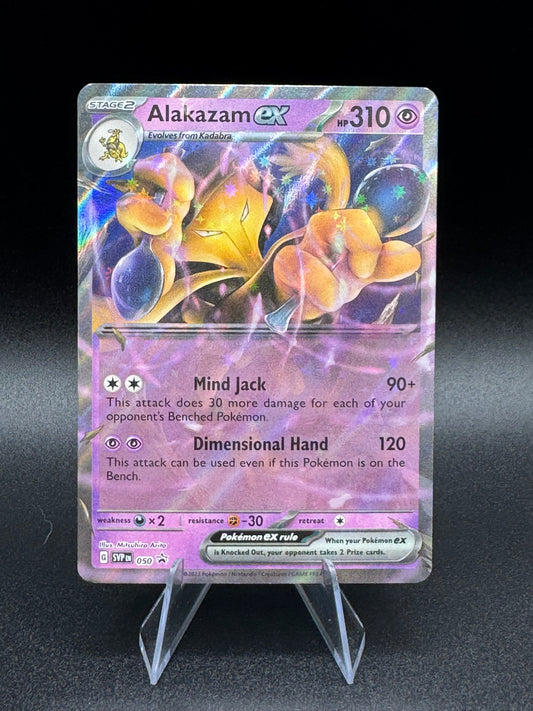 Alakazam EX SVP 050 Full Art Holo Promo Ultra Rare Pokemon TCG NM - Single