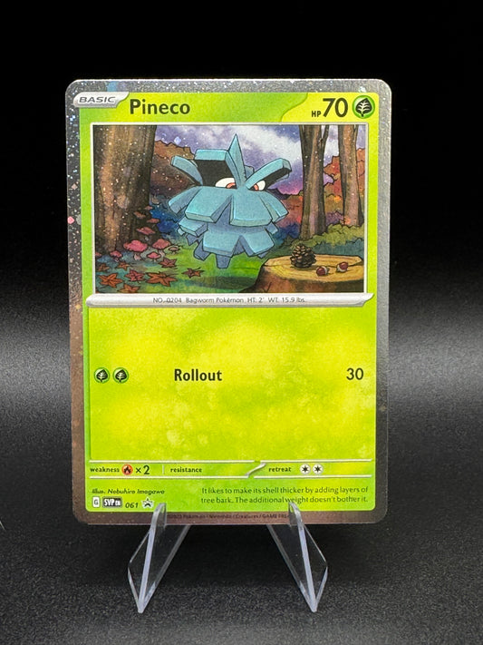 Pineco SVP061 Black Star Promo Holo Pokémon 2023 Scarlet & Violet - NM - Single