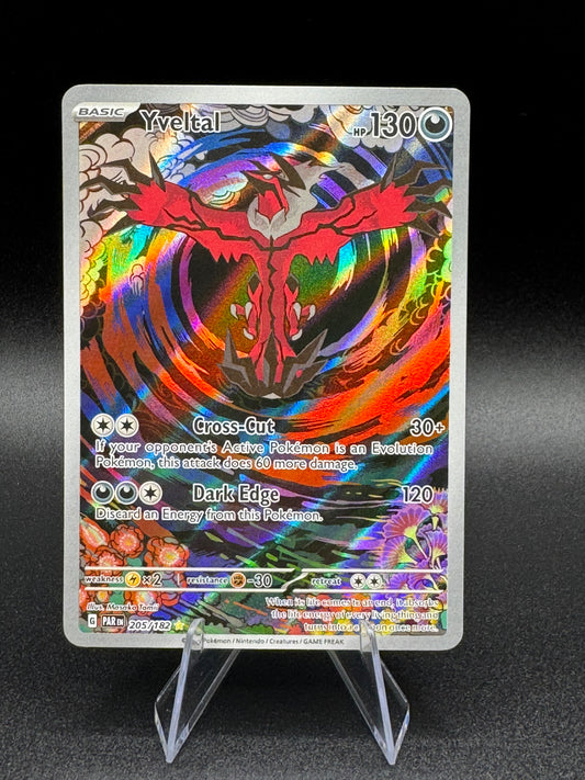 Yveltal 205/182 Full Art Illustration Rare Pokemon Paradox Rift English TCG NM - Single