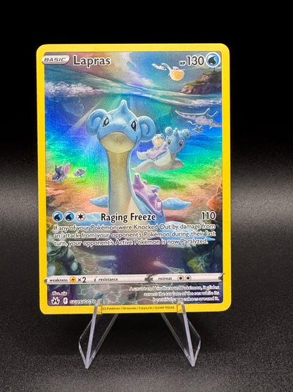 Pokemon Crown Zenith Lapras GG05/GG70 Galarian Gallery Full Art Holo NM - Single