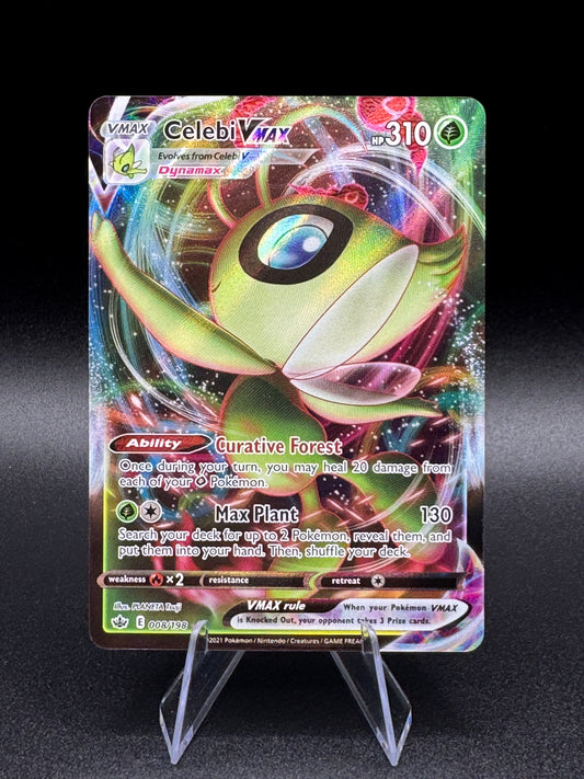 Celebi VMAX 008/198 - SWSH: Chilling Reign Ultra Rare - Pokémon TCG (NM) - Single