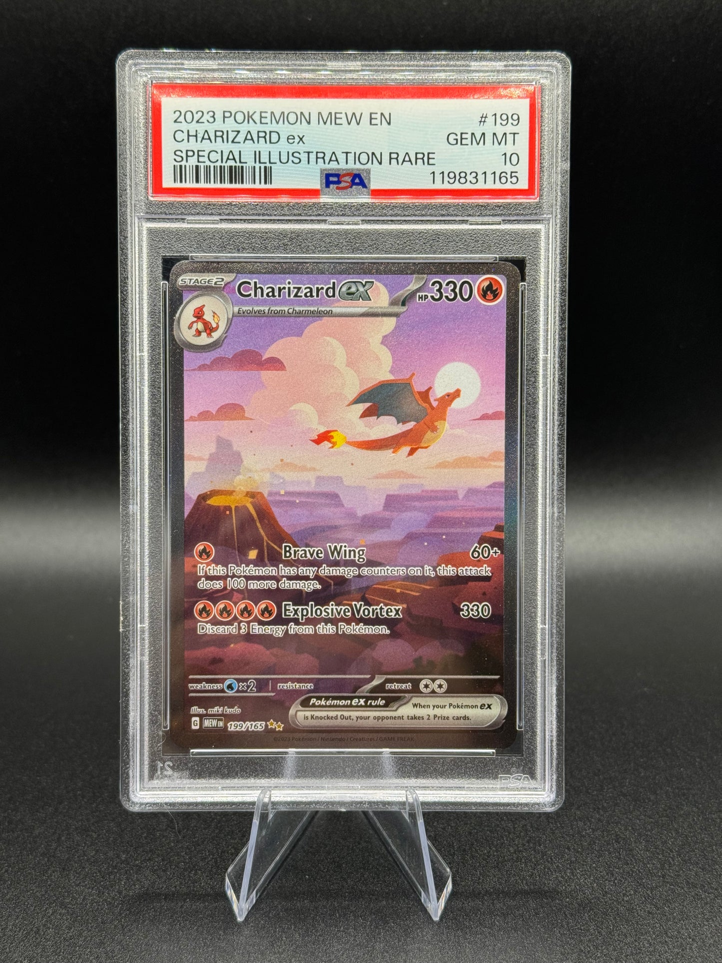 Charizard ex SIR 199/165 Pokemon Sv: Scarlet & Violet 151 PSA 10 Gem Mint