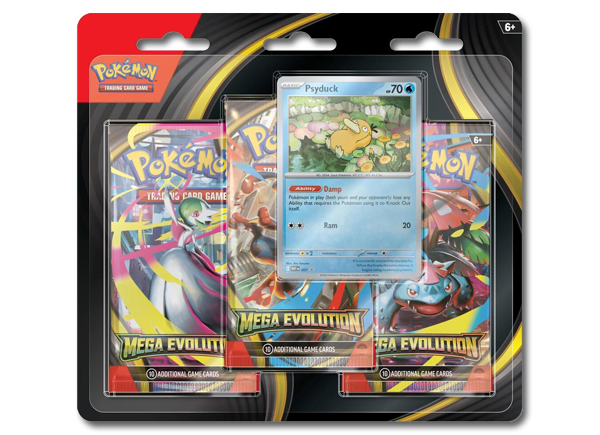 Mega Evolution 3 Pack Blister [Psyduck] - JoWiGlitter Live Breaks
