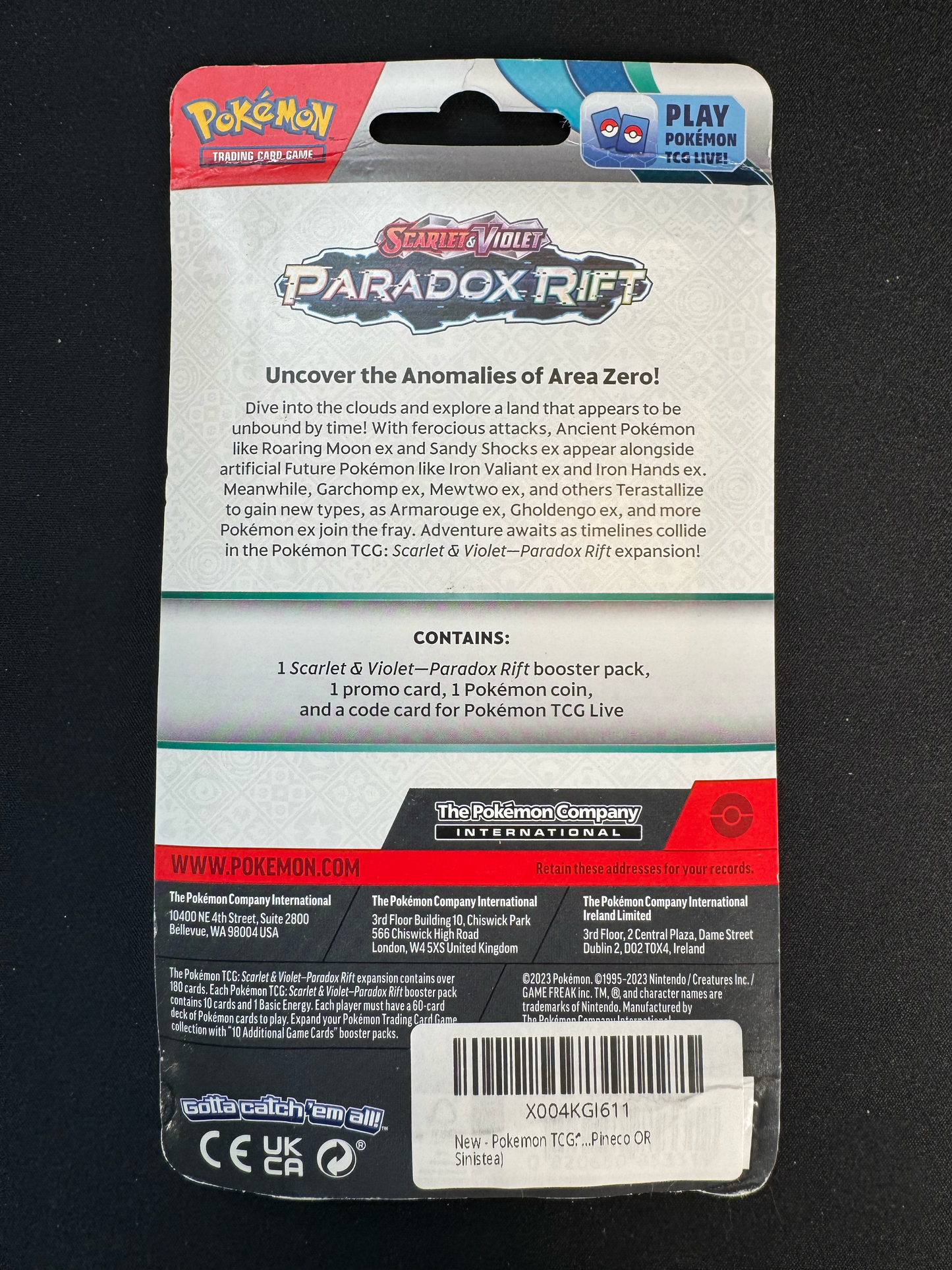 Paradox Rift Single Pack Blister [Pineco] - SV04: Paradox Rift (PAR)