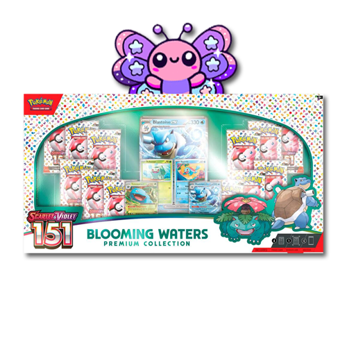 Pokemon Scarlet & Violet 151 Blooming Waters Premium Collection Box Sealed - JoWiGlitter Live Breaks