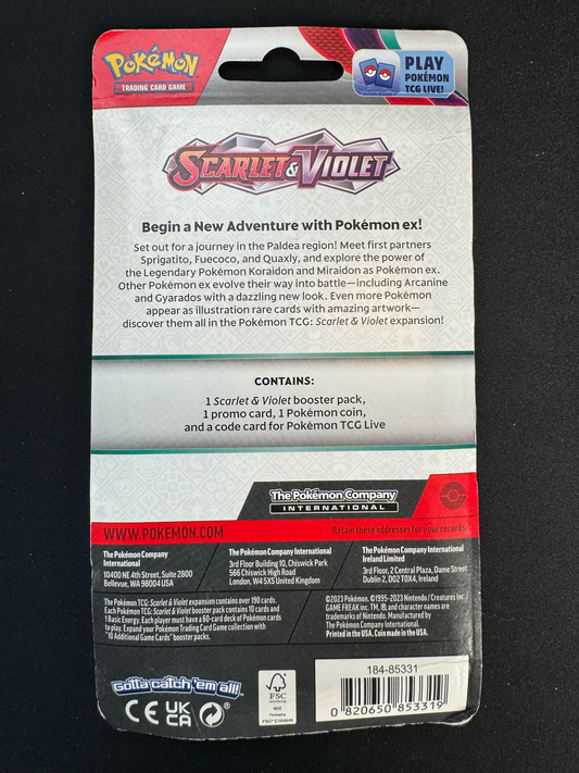 Scarlet & Violet Single Pack Blister [Espathra] - SV01: Scarlet & Violet Base Set (SV1)