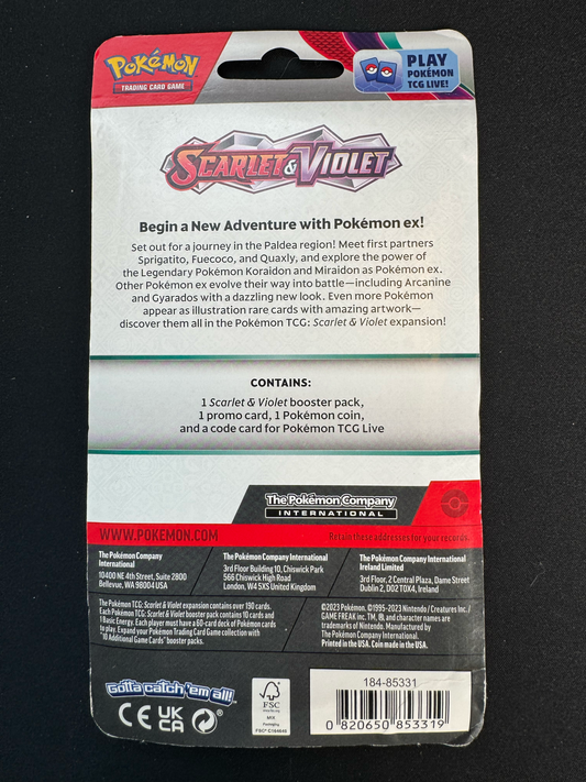 Scarlet & Violet Single Pack Blister [Spidops] - SV01: Scarlet & Violet Base Set (SV1)