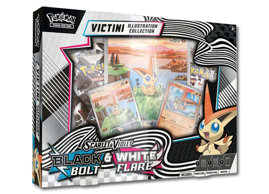 Unova Victini Illustration Collection - SV: Black Bolt (BLK) and White Flare (WHT) - JoWiGlitter Live Breaks